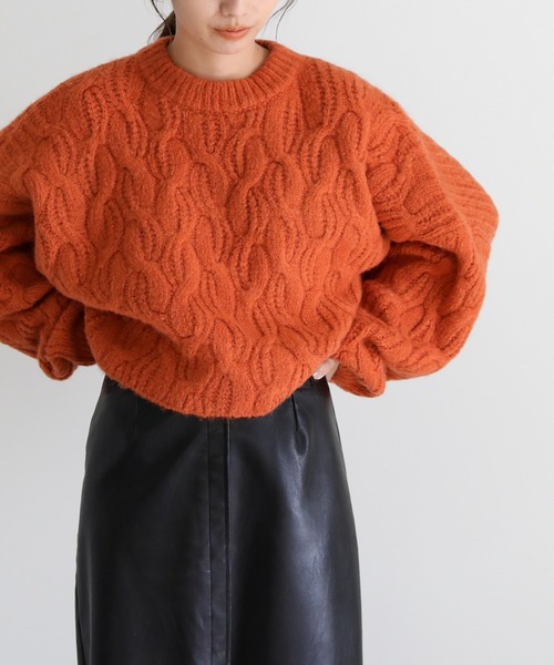 select MOCA（セレクトモカ）の「フェイクレザータイトハイウエストスカート（スカート・レディース・カーキ/キャメル/ブラック/ブラウン・SMALL/MEDIUM）」の18枚目の写真