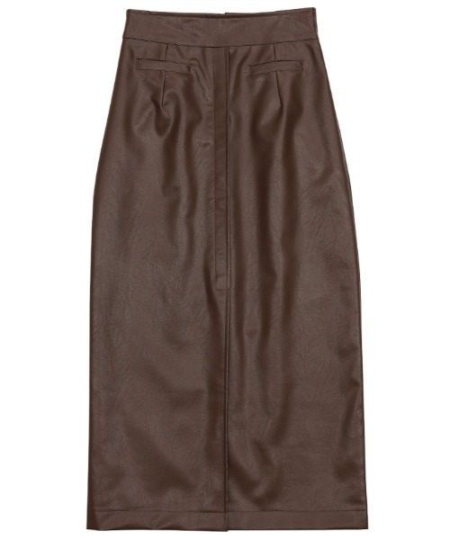 select MOCA（セレクトモカ）の「フェイクレザータイトハイウエストスカート（スカート・レディース・カーキ/キャメル/ブラック/ブラウン・SMALL/MEDIUM）」の13枚目の写真