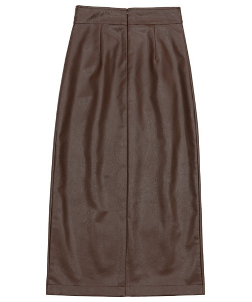 select MOCA（セレクトモカ）の「フェイクレザータイトハイウエストスカート（スカート・レディース・カーキ/キャメル/ブラック/ブラウン・SMALL/MEDIUM）」の11枚目の写真