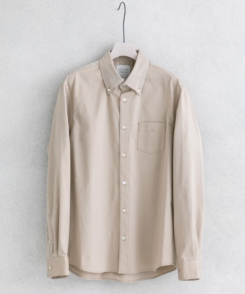 UNITED TOKYO（ユナイテッドトウキョウ）の「ＱＵＩＣＫＤＲＹオックスボタンダウンシャツ（シャツ/ブラウス・メンズ・ベージュ/ネイビー/グレー/オフホワイト/ダークグレー/サックスブルー/ブラック・1/2/3）」の5枚目の写真