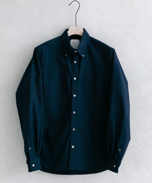 UNITED TOKYO（ユナイテッドトウキョウ）の「ＱＵＩＣＫＤＲＹオックスボタンダウンシャツ（シャツ/ブラウス・メンズ・ベージュ/ネイビー/グレー/オフホワイト/ダークグレー/サックスブルー/ブラック・1/2/3）」の6枚目の写真