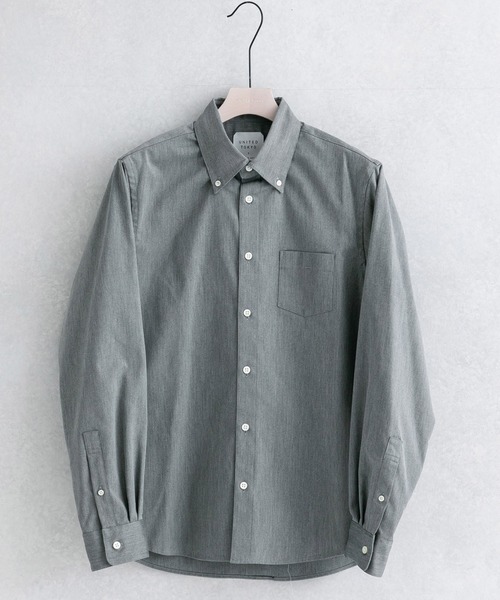 UNITED TOKYO（ユナイテッドトウキョウ）の「ＱＵＩＣＫＤＲＹオックスボタンダウンシャツ（シャツ/ブラウス・メンズ・ベージュ/ネイビー/グレー/オフホワイト/ダークグレー/サックスブルー/ブラック・1/2/3）」の3枚目の写真