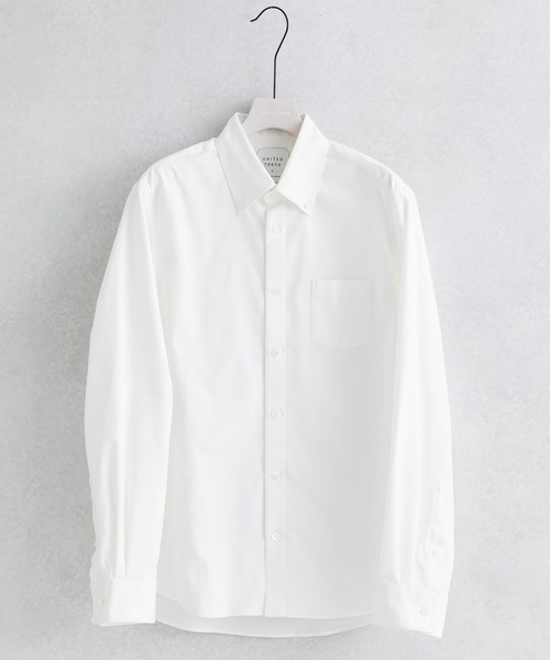 UNITED TOKYO（ユナイテッドトウキョウ）の「ＱＵＩＣＫＤＲＹオックスボタンダウンシャツ（シャツ/ブラウス・メンズ・ベージュ/ネイビー/グレー/オフホワイト/ダークグレー/サックスブルー/ブラック・1/2/3）」の2枚目の写真