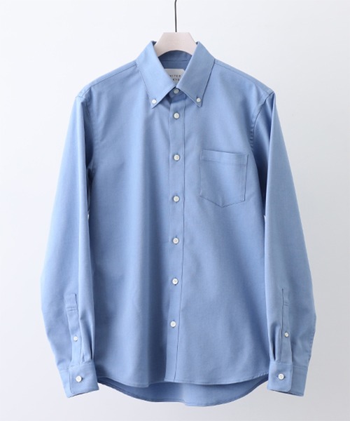 UNITED TOKYO（ユナイテッドトウキョウ）の「ＱＵＩＣＫＤＲＹオックスボタンダウンシャツ（シャツ/ブラウス・メンズ・ベージュ/ネイビー/グレー/オフホワイト/ダークグレー/サックスブルー/ブラック・1/2/3）」の7枚目の写真