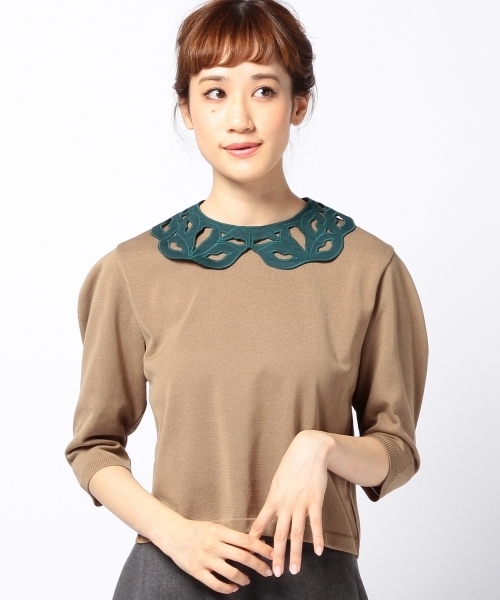 Another Edition（アナザーエディション）の「NYN クチビル COL ◆（ニット/セーター・レディース・ブラウン/ブラック/ライトグレー・フリー）」の13枚目の写真