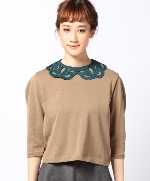 Another Edition（アナザーエディション）の「NYN クチビル COL ◆（ニット/セーター・レディース・ブラウン/ブラック/ライトグレー・フリー）」の12枚目の写真