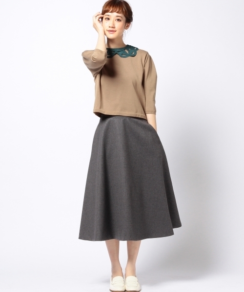 Another Edition（アナザーエディション）の「NYN クチビル COL ◆（ニット/セーター・レディース・ブラウン/ブラック/ライトグレー・フリー）」の5枚目の写真