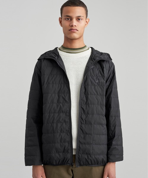 Saturdays NYC(サタデーズ ニューヨークシティ )の「Fujimura Puffer Coat(ナイロンジャケット・メンズ・ブラック/イエロー・M/XL/XS/S/L)」の2枚目の写真