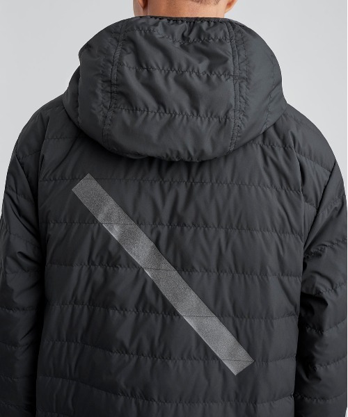 Saturdays NYC(サタデーズ ニューヨークシティ )の「Fujimura Puffer Coat(ナイロンジャケット・メンズ・ブラック/イエロー・M/XL/XS/S/L)」の5枚目の写真