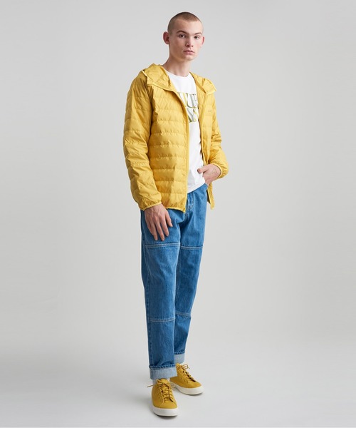 Saturdays NYC(サタデーズ ニューヨークシティ )の「Fujimura Puffer Coat(ナイロンジャケット・メンズ・ブラック/イエロー・M/XL/XS/S/L)」の11枚目の写真