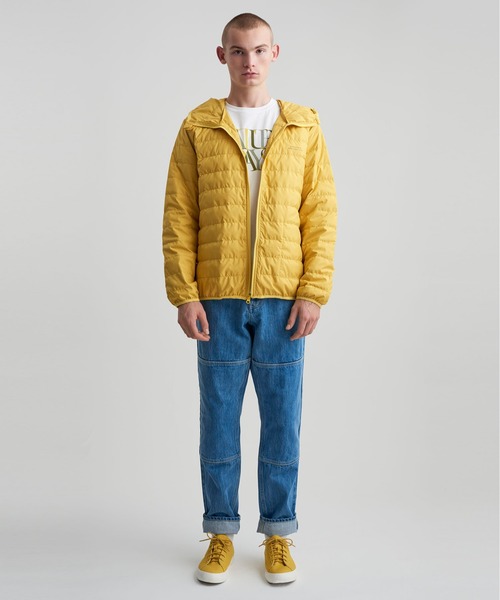 Saturdays NYC(サタデーズ ニューヨークシティ )の「Fujimura Puffer Coat(ナイロンジャケット・メンズ・ブラック/イエロー・M/XL/XS/S/L)」の12枚目の写真