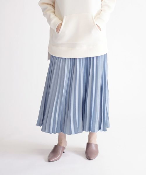 SHIPS(シップス)の「サテンプリーツスカート◇(スカート・レディース・ベージュ/ブルー系その他/ピンク系その他/ピンク・ONE SIZE)」の11枚目の写真