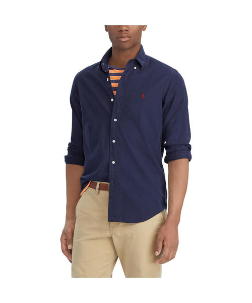 POLO RALPH LAUREN(ポロ ラルフ ローレン)の「ガーメントダイド オックスフォードシャツ(シャツ/ブラウス・メンズ・ネイビー・XX-LARGE/X-SMALL/X-LARGE/LARGE/SMALL/MEDIUM)」の4枚目の写真