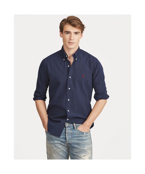 POLO RALPH LAUREN(ポロ ラルフ ローレン)の「ガーメントダイド オックスフォードシャツ(シャツ/ブラウス・メンズ・ネイビー・XX-LARGE/X-SMALL/X-LARGE/LARGE/SMALL/MEDIUM)」の2枚目の写真