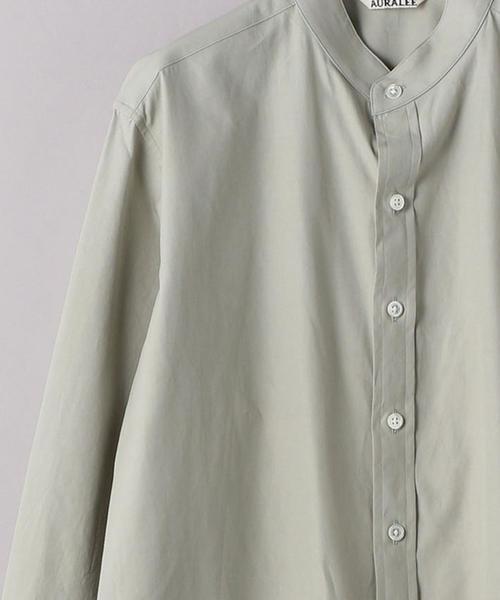 AURALEE（オーラリー）の「＜AURALEE＞フィンクスツイルシャツΨ（シャツ/ブラウス・レディース・ライム・1）」の4枚目の写真