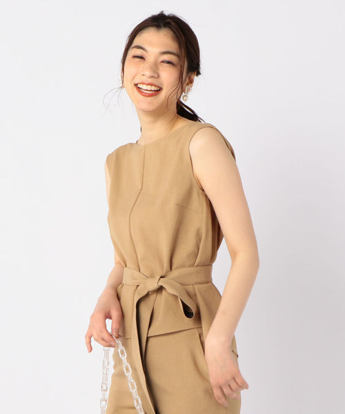 NOLLEY’S Sophi(ノーリーズソフィ)の「SYツイルブラウス(シャツ/ブラウス・レディース・ブラック/キャメル/グレイッシュベージュ・36/38)」の4枚目の写真