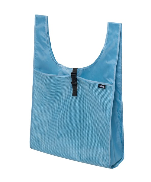 Nahe（ネーエ）の「nahe SHOPPER ネーエ ショッパー エコバッグ マルシェバッグ メッシュ トート 折りたたみ 大容量 L（エコバッグ/サブバッグ・レディース・ホワイト/ブラック/レッド/イエロー/ブルー/グリーン/ベージュ/ライトブルー・FREE）」の5枚目の写真