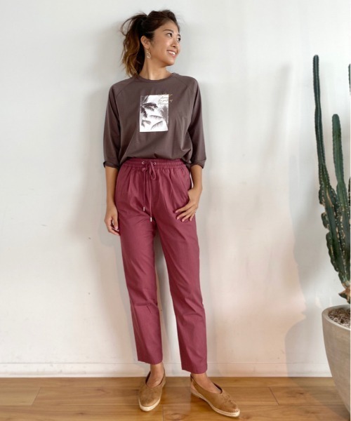 BAYFLOW(ベイフロー)の「テーパードロストパンツ(その他パンツ・レディース・ブラック/カーキ/ピンク/キャメル・SMALL/MEDIUM/LARGE)」の5枚目の写真