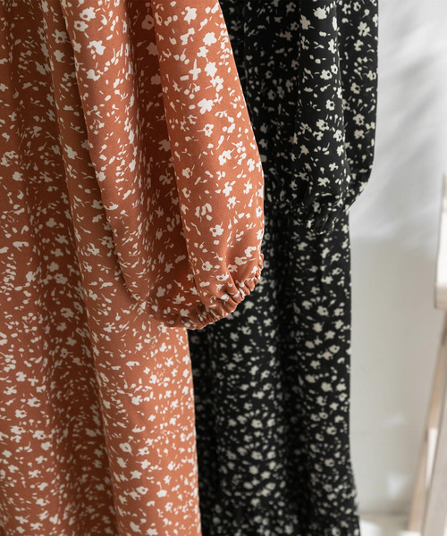 Newlyme（ニューリーミー）の「花柄マキシシャツワンピース【R】（ワンピース・レディース・ブラック/ピンク・MEDIUM/LARGE）」の13枚目の写真