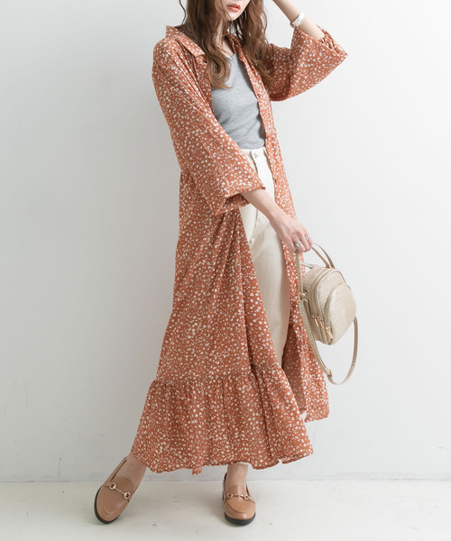 Newlyme（ニューリーミー）の「花柄マキシシャツワンピース【R】（ワンピース・レディース・ブラック/ピンク・MEDIUM/LARGE）」の20枚目の写真