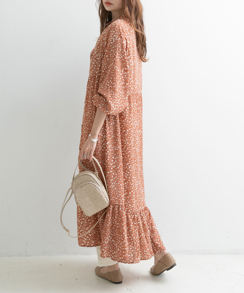 Newlyme（ニューリーミー）の「花柄マキシシャツワンピース【R】（ワンピース・レディース・ブラック/ピンク・MEDIUM/LARGE）」の22枚目の写真