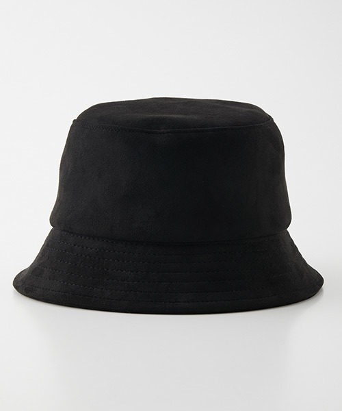 AZUL by moussy(アズールバイマウジー)の「ECO SUEDE BUCKET HAT/エコスエードバケットハット(ハット・レディース・ベージュ/ブラック・FREE)」の3枚目の写真