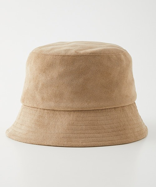 AZUL by moussy(アズールバイマウジー)の「ECO SUEDE BUCKET HAT/エコスエードバケットハット(ハット・レディース・ベージュ/ブラック・FREE)」の8枚目の写真