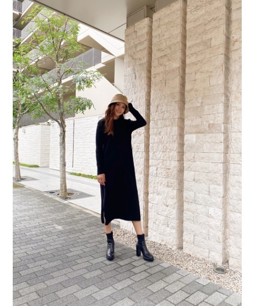 AZUL by moussy(アズールバイマウジー)の「ECO SUEDE BUCKET HAT/エコスエードバケットハット(ハット・レディース・ベージュ/ブラック・FREE)」の16枚目の写真
