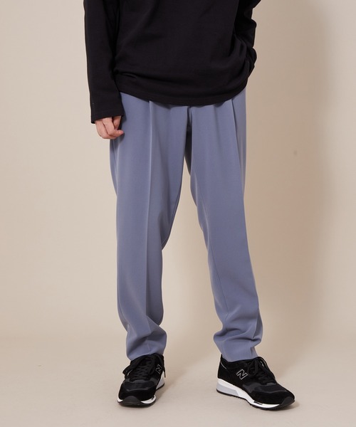 ADAM ET ROPE'（アダムエロペ）の「ダブルクロスイージースラックス（スラックス・メンズ・チャコールグレー/ブラック/ベージュ系その他・M/L）」の3枚目の写真