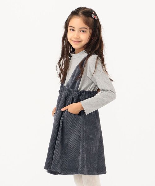 Ships Kids コーデュロイ レイヤード ワンピース 100 130cm ワンピース Ships シップス のファッション通販 Zozotown