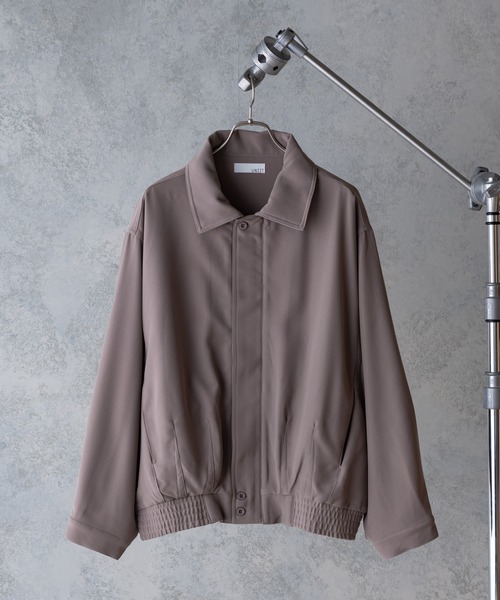 UNIIT（ユニット）の「【UNIIT】オーバーサイズブルゾン　ＢＩＧ　ＪＫＴ　ビッグシルエット　セットアップ対応　ジップアップ　ストレッチ素材（ブルゾン・メンズ・ブラック/ブルー/ベージュ/ブラウン・MEDIUM/LARGE）」の13枚目の写真