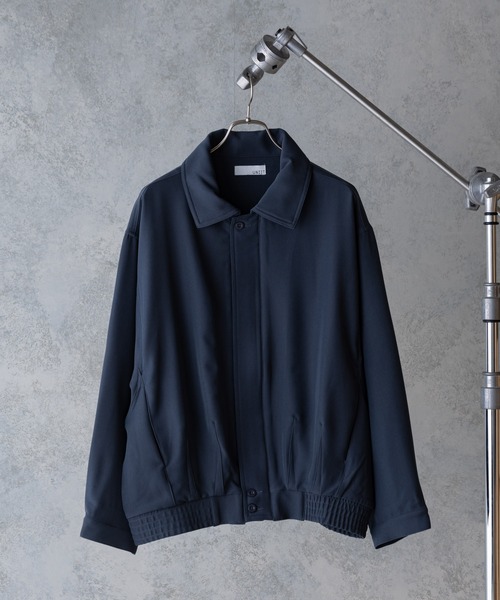 UNIIT（ユニット）の「【UNIIT】オーバーサイズブルゾン　ＢＩＧ　ＪＫＴ　ビッグシルエット　セットアップ対応　ジップアップ　ストレッチ素材（ブルゾン・メンズ・ブラック/ブルー/ベージュ/ブラウン・MEDIUM/LARGE）」の17枚目の写真
