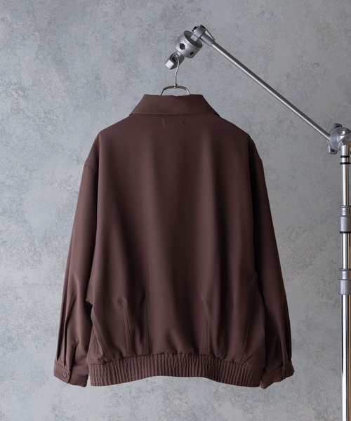 UNIIT（ユニット）の「【UNIIT】オーバーサイズブルゾン　ＢＩＧ　ＪＫＴ　ビッグシルエット　セットアップ対応　ジップアップ　ストレッチ素材（ブルゾン・メンズ・ブラック/ブルー/ベージュ/ブラウン・MEDIUM/LARGE）」の10枚目の写真