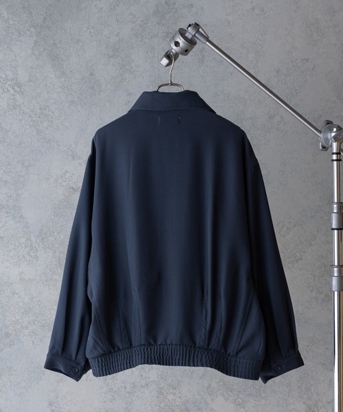 UNIIT（ユニット）の「【UNIIT】オーバーサイズブルゾン　ＢＩＧ　ＪＫＴ　ビッグシルエット　セットアップ対応　ジップアップ　ストレッチ素材（ブルゾン・メンズ・ブラック/ブルー/ベージュ/ブラウン・MEDIUM/LARGE）」の18枚目の写真