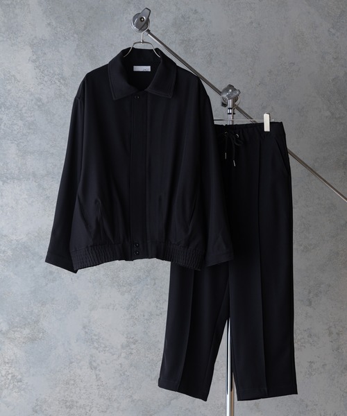 UNIIT（ユニット）の「【UNIIT】オーバーサイズブルゾン　ＢＩＧ　ＪＫＴ　ビッグシルエット　セットアップ対応　ジップアップ　ストレッチ素材（ブルゾン・メンズ・ブラック/ブルー/ベージュ/ブラウン・MEDIUM/LARGE）」の7枚目の写真