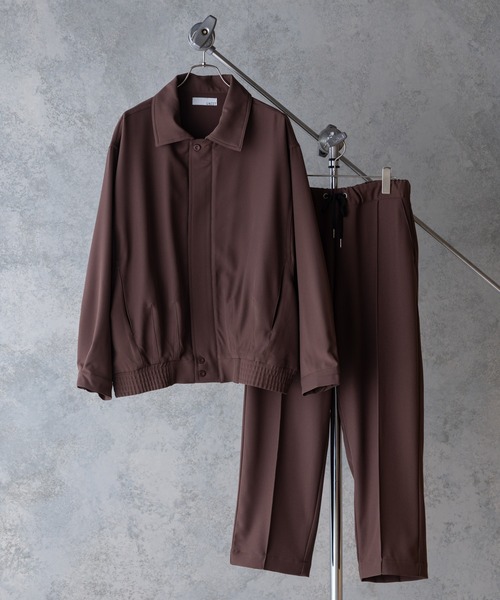 UNIIT（ユニット）の「【UNIIT】オーバーサイズブルゾン　ＢＩＧ　ＪＫＴ　ビッグシルエット　セットアップ対応　ジップアップ　ストレッチ素材（ブルゾン・メンズ・ブラック/ブルー/ベージュ/ブラウン・MEDIUM/LARGE）」の11枚目の写真