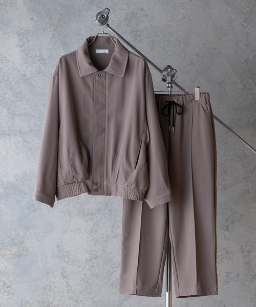 UNIIT（ユニット）の「【UNIIT】オーバーサイズブルゾン　ＢＩＧ　ＪＫＴ　ビッグシルエット　セットアップ対応　ジップアップ　ストレッチ素材（ブルゾン・メンズ・ブラック/ブルー/ベージュ/ブラウン・MEDIUM/LARGE）」の15枚目の写真