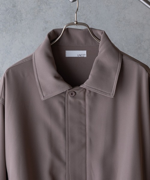 UNIIT（ユニット）の「【UNIIT】オーバーサイズブルゾン　ＢＩＧ　ＪＫＴ　ビッグシルエット　セットアップ対応　ジップアップ　ストレッチ素材（ブルゾン・メンズ・ブラック/ブルー/ベージュ/ブラウン・MEDIUM/LARGE）」の21枚目の写真