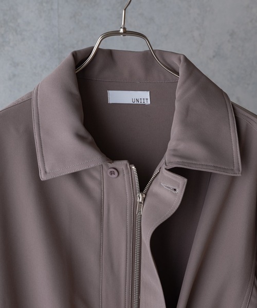 UNIIT（ユニット）の「【UNIIT】オーバーサイズブルゾン　ＢＩＧ　ＪＫＴ　ビッグシルエット　セットアップ対応　ジップアップ　ストレッチ素材（ブルゾン・メンズ・ブラック/ブルー/ベージュ/ブラウン・MEDIUM/LARGE）」の22枚目の写真