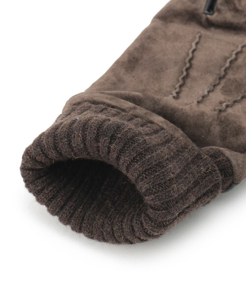 tk.TAKEO KIKUCHI（ティーケータケオキクチ）の「スウェードリブグローブ（手袋・メンズ・ブラック/ダークブラウン/ネイビー・00）」の9枚目の写真