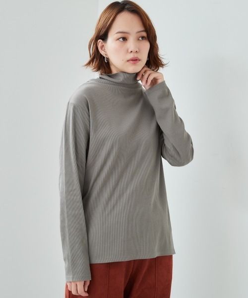 cepo（セポ）の「タートルネックロンＴｅｅ（Tシャツ/カットソー・レディース・ブラック/オフホワイト/カーキ/ピンク・M）」の4枚目の写真
