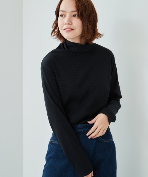 cepo（セポ）の「タートルネックロンＴｅｅ（Tシャツ/カットソー・レディース・ブラック/オフホワイト/カーキ/ピンク・M）」の10枚目の写真