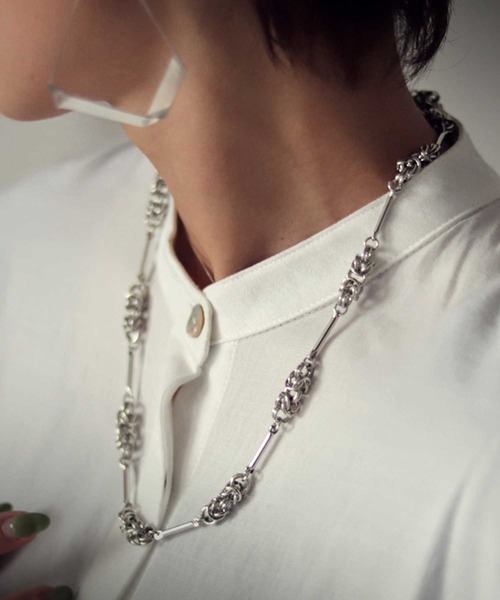 antiqua（アンティカ）の「チェーンモチーフネックレス（ネックレス・レディース・シルバー・FREE）」の5枚目の写真