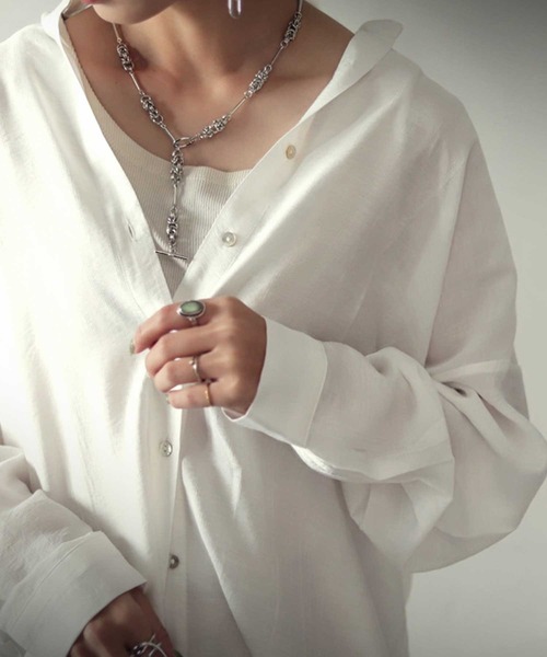 antiqua（アンティカ）の「チェーンモチーフネックレス（ネックレス・レディース・シルバー・FREE）」の6枚目の写真