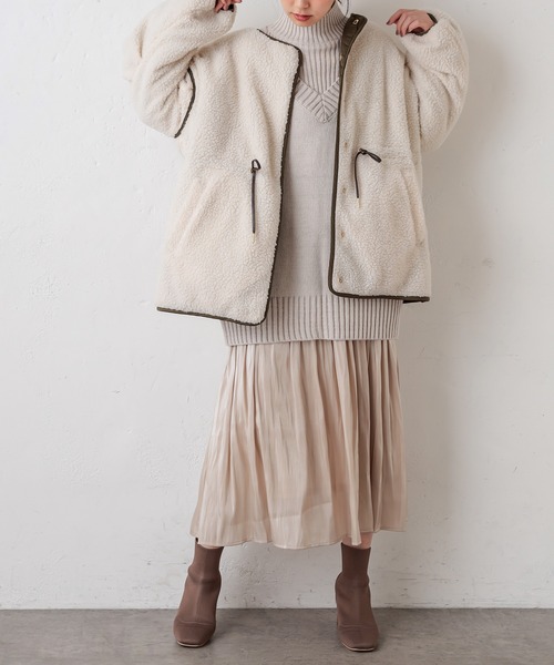 natural couture（ナチュラルクチュール）の「シャイニーサテンキラリギャザースカート（スカート・レディース・モカ/ベージュ/ミント/ブルー/ラベンダー・FREE）」の21枚目の写真