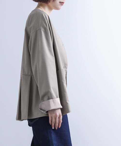 タックデザインノーカラージャケット』（ノーカラージャケット