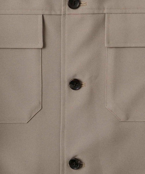 UNION STATION（ユニオンステーション）の「【セットアップ対応】トロピカルマテリアル CPOシャツ（ブルゾン・メンズ・ライトブルー/グリーン/グレー系その他/キナリ/ブラック・L/M/S）」の21枚目の写真