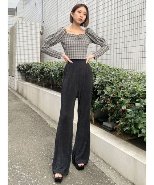 EMODA（エモダ）の「ルーズプリーツパンツ（その他パンツ・レディース・ブラック/パープル/その他/ミント/その他1/ブルー・FREE）」の7枚目の写真