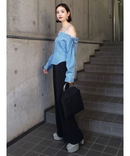 EMODA（エモダ）の「ルーズプリーツパンツ（その他パンツ・レディース・ブラック/パープル/その他/ミント/その他1/ブルー・FREE）」の17枚目の写真