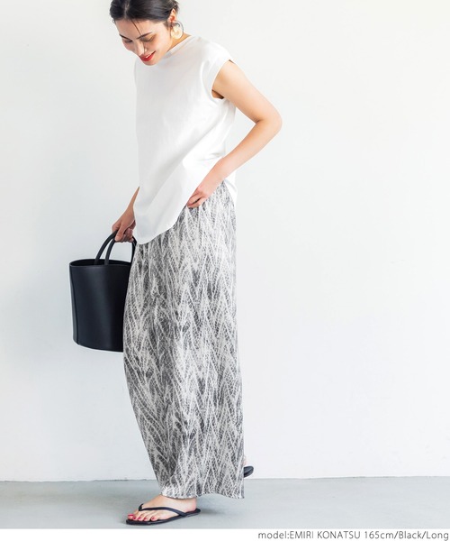 coca（coca）（コカ）の「アンニュイパイソン柄リラックスパンツ（その他パンツ・レディース・ブラック・SHORT/LONG）」の7枚目の写真